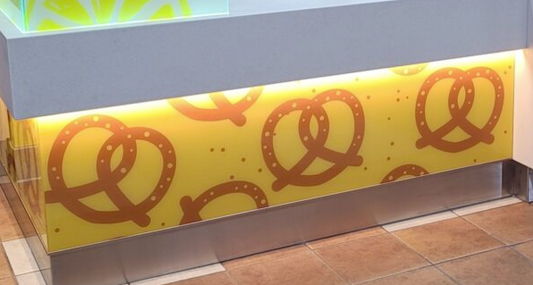 96" x 18" Pretzel Graphic